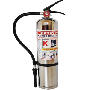Extintor modelo tipo K